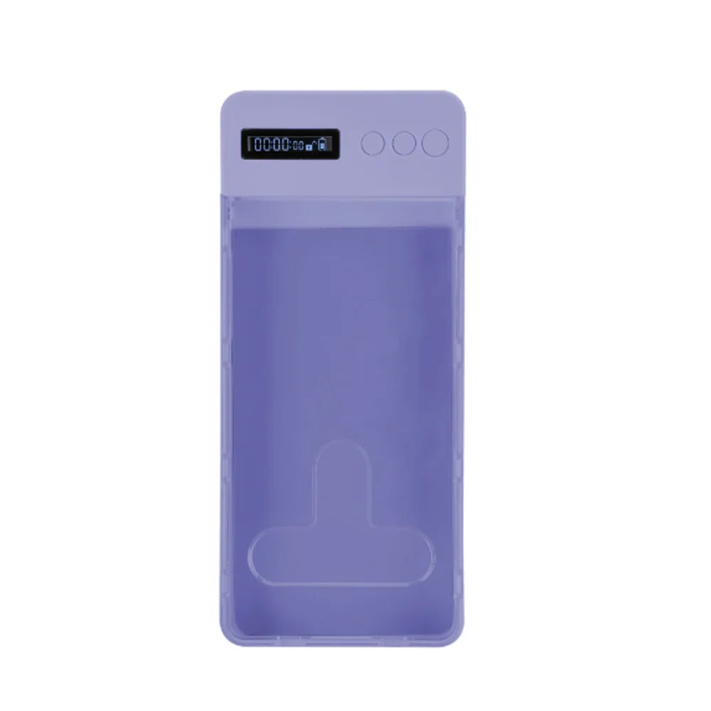 Transparent Students Phone Box Self-Discipline Tool Cell Phone Lock Box with Timer Lcd Display for Adults Children Students
